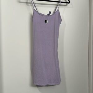 Lilac coverup dress yin/yang
